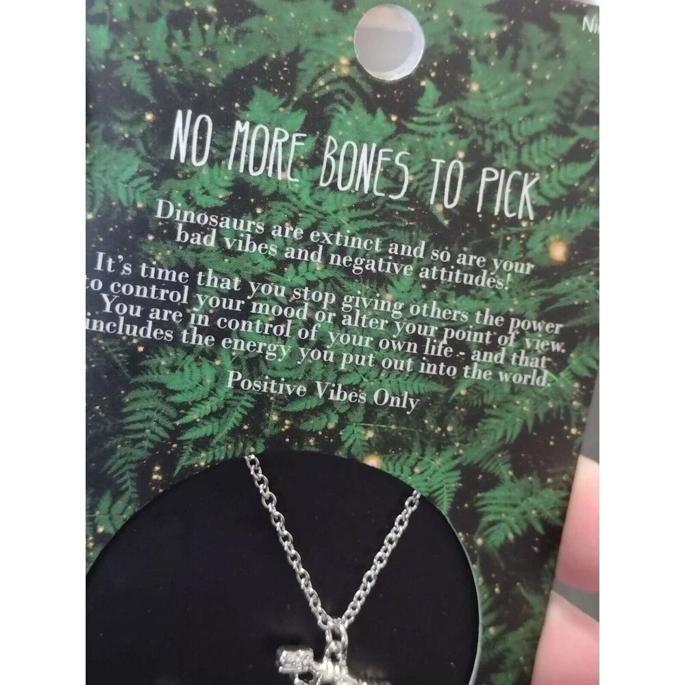 No Bones T-Rex pendant necklace dinosaur